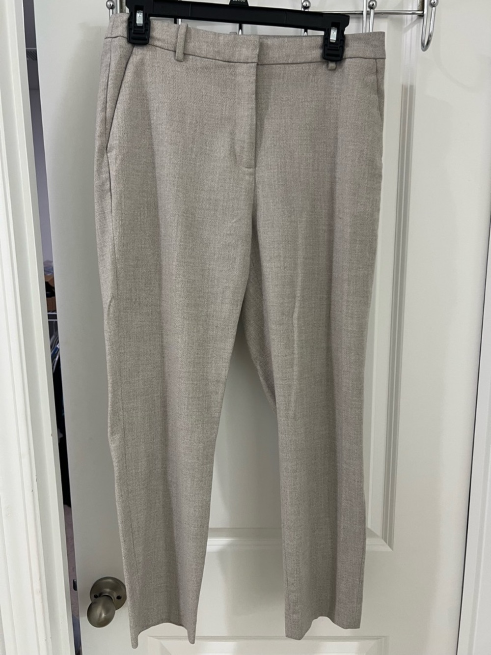 H&M Women's Tailored Straight-Leg Trousers - Light Beige